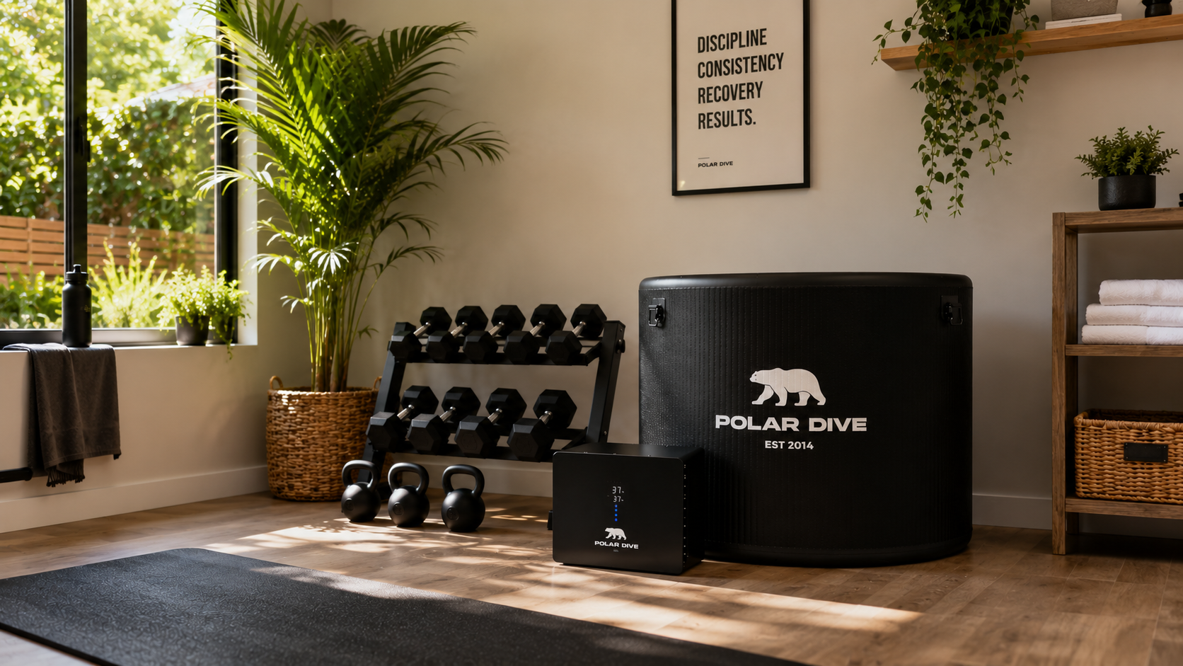 Polar Dive installed home gym